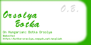 orsolya botka business card